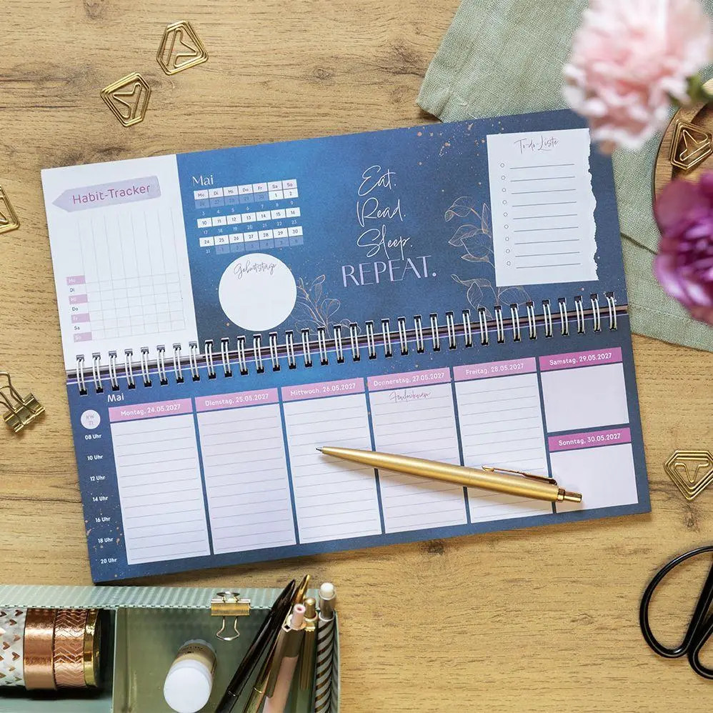 Bild: 4036442014738 | Tischkalender 2027 quer: I believe in Book Love | Groh Verlag | 64 S.