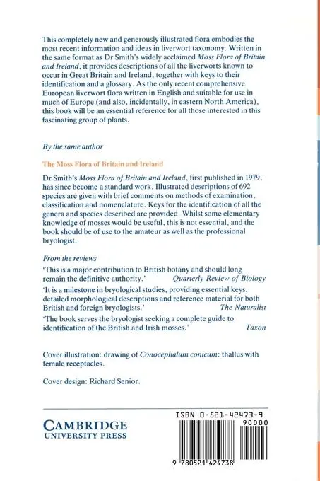 Rückseite: 9780521424738 | The Liverworts of Britain and Ireland | A. J. E. Smith | Taschenbuch