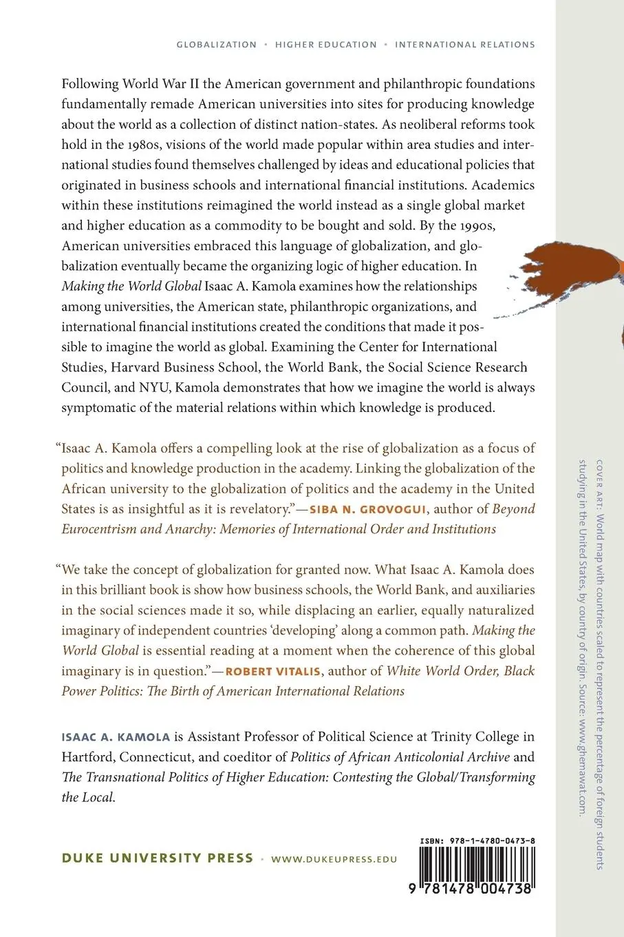 Rückseite: 9781478004738 | Making the World Global | Isaac A. Kamola | Taschenbuch | Englisch