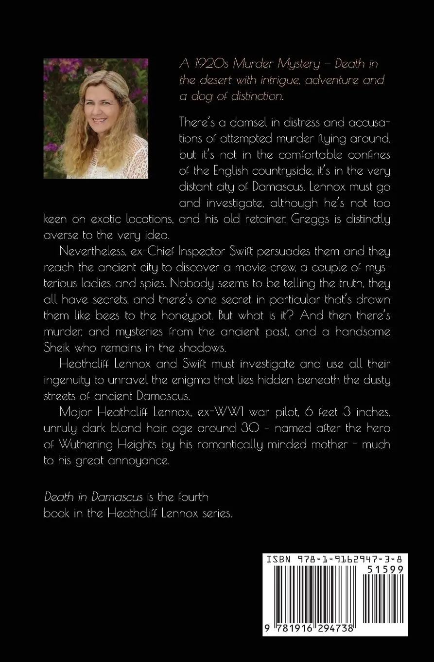 Rückseite: 9781916294738 | DEATH IN DAMASCUS | A Heathcliff Lennox Murder Mystery | Menuhin