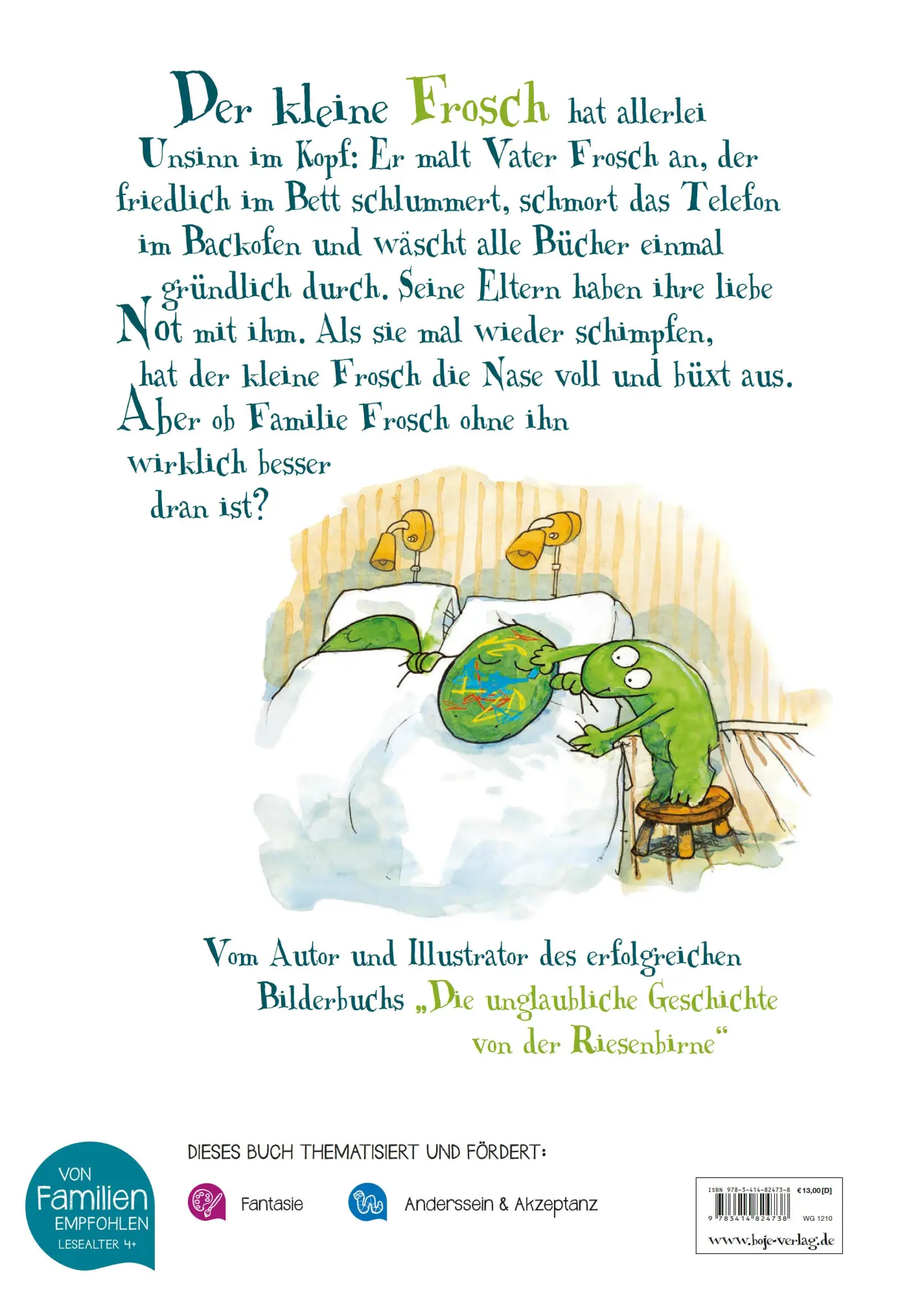 Bild: 9783414824738 | Ein kleiner Frosch macht Ärger | Jakob Martin Strid | Buch | 32 S.