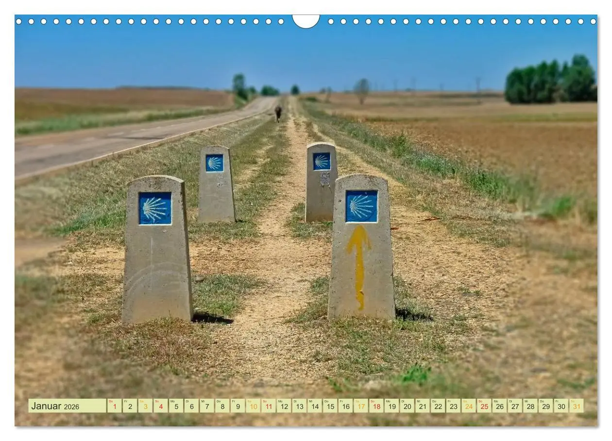 Bild: 9783516034738 | Jakobsweg - pilgern auf dem Camino de Santiago (Wandkalender 2026...