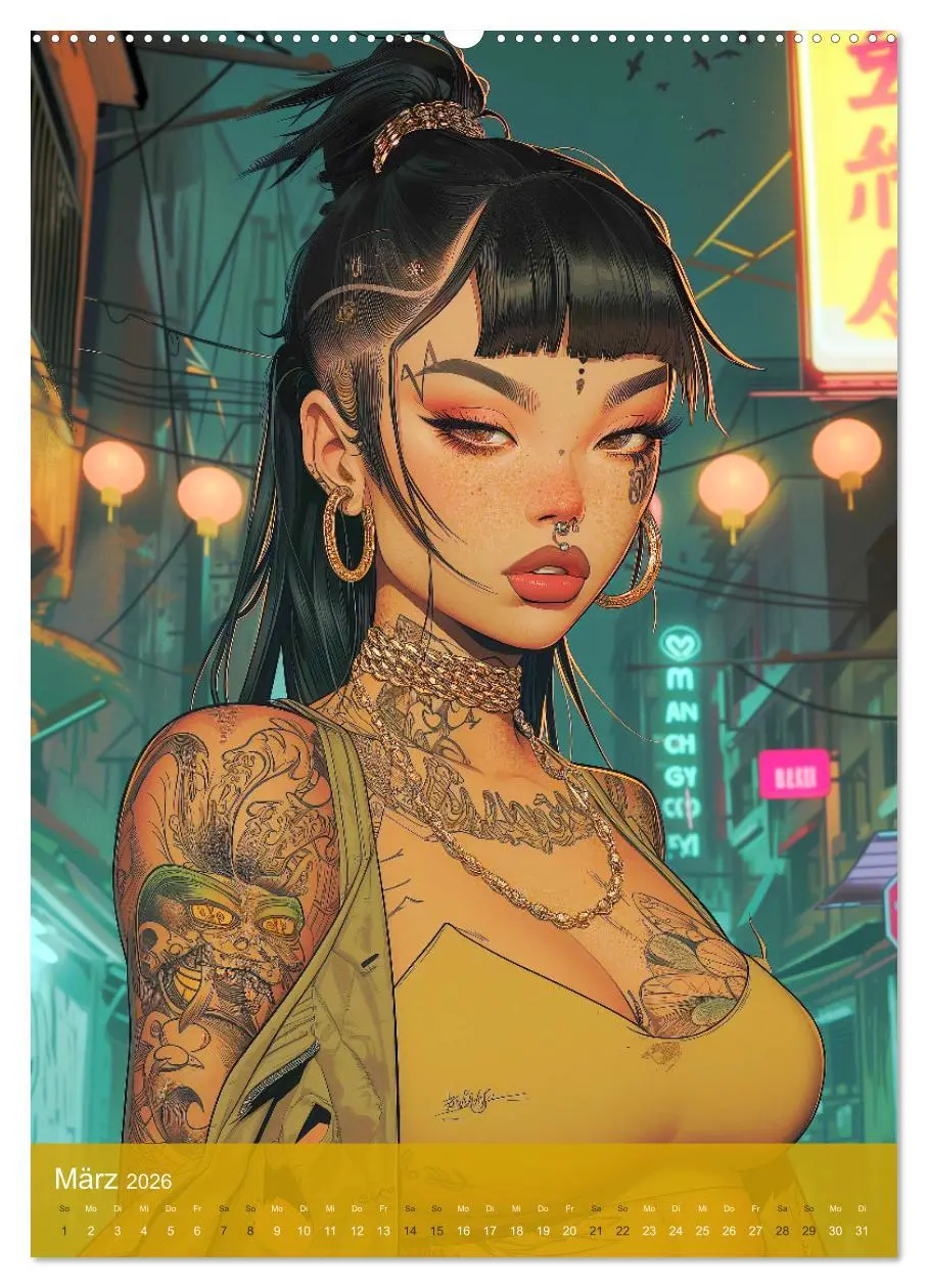 Bild: 9783516274738 | Manga-Comics. Cyberpunk Anime. Science Fiction Girls (hochwertiger...