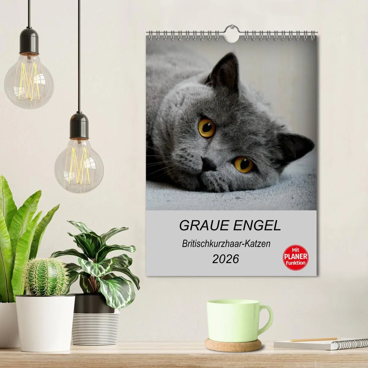 Bild: 9783516414738 | Graue Engel - Britischkurzhaar-Katzen (Wandkalender 2026 DIN A4...