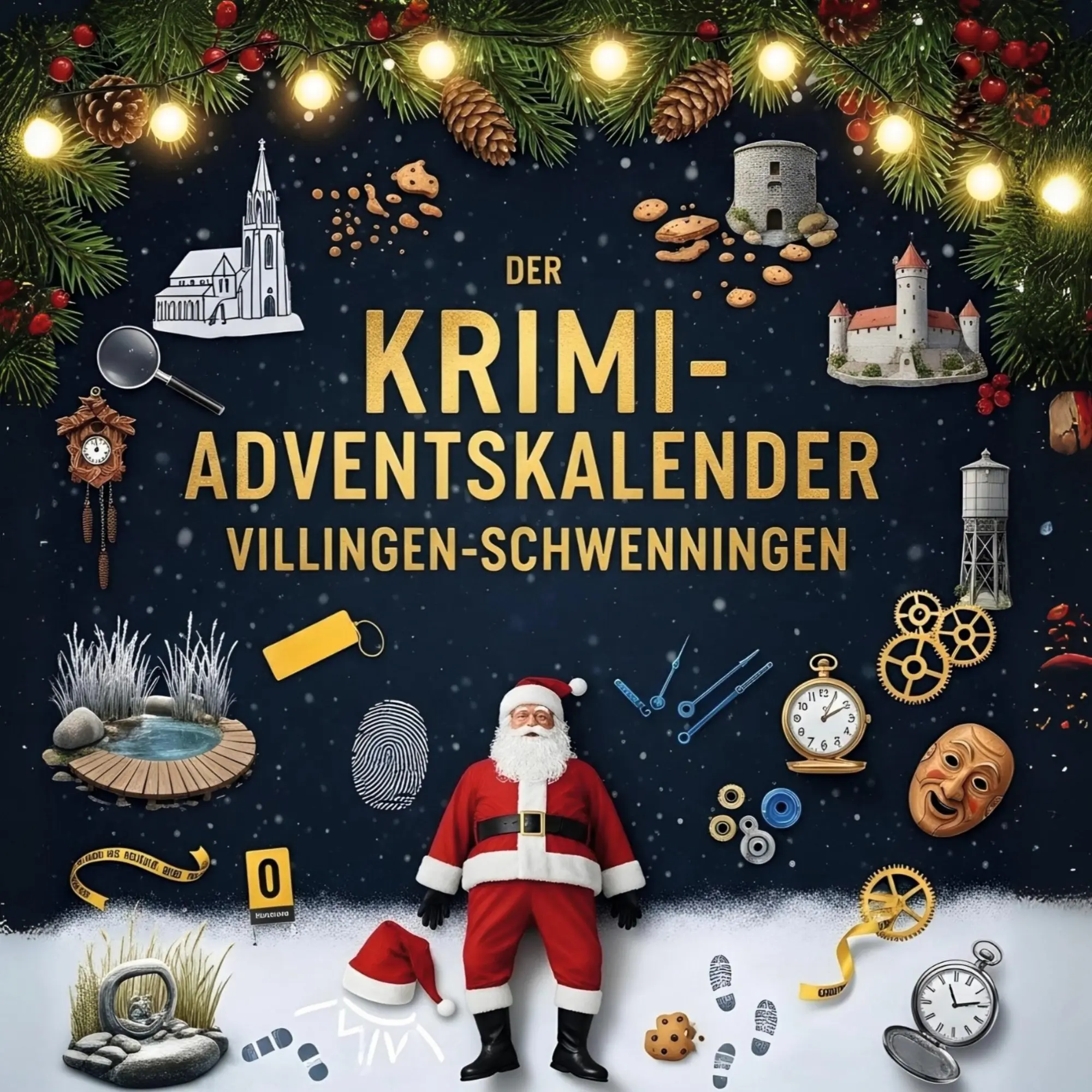 Cover: 9783695304738 | Der Krimi-Adventskalender Villingen-Schwenningen | Elias Schröder