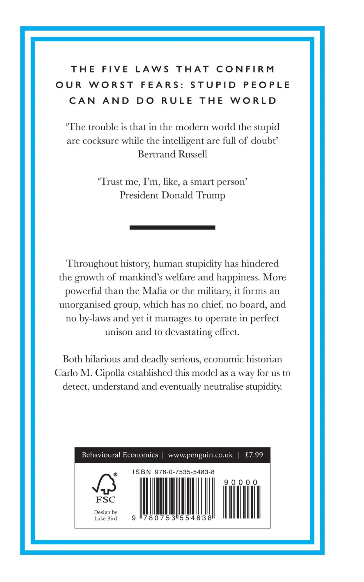Rückseite: 9780753554838 | The Basic Laws of Human Stupidity | Carlo M. Cipolla | Buch | X | 2019