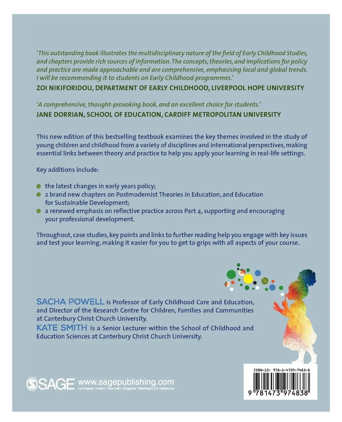 Rückseite: 9781473974838 | An Introduction to Early Childhood Studies | Sacha Powell (u. a.)