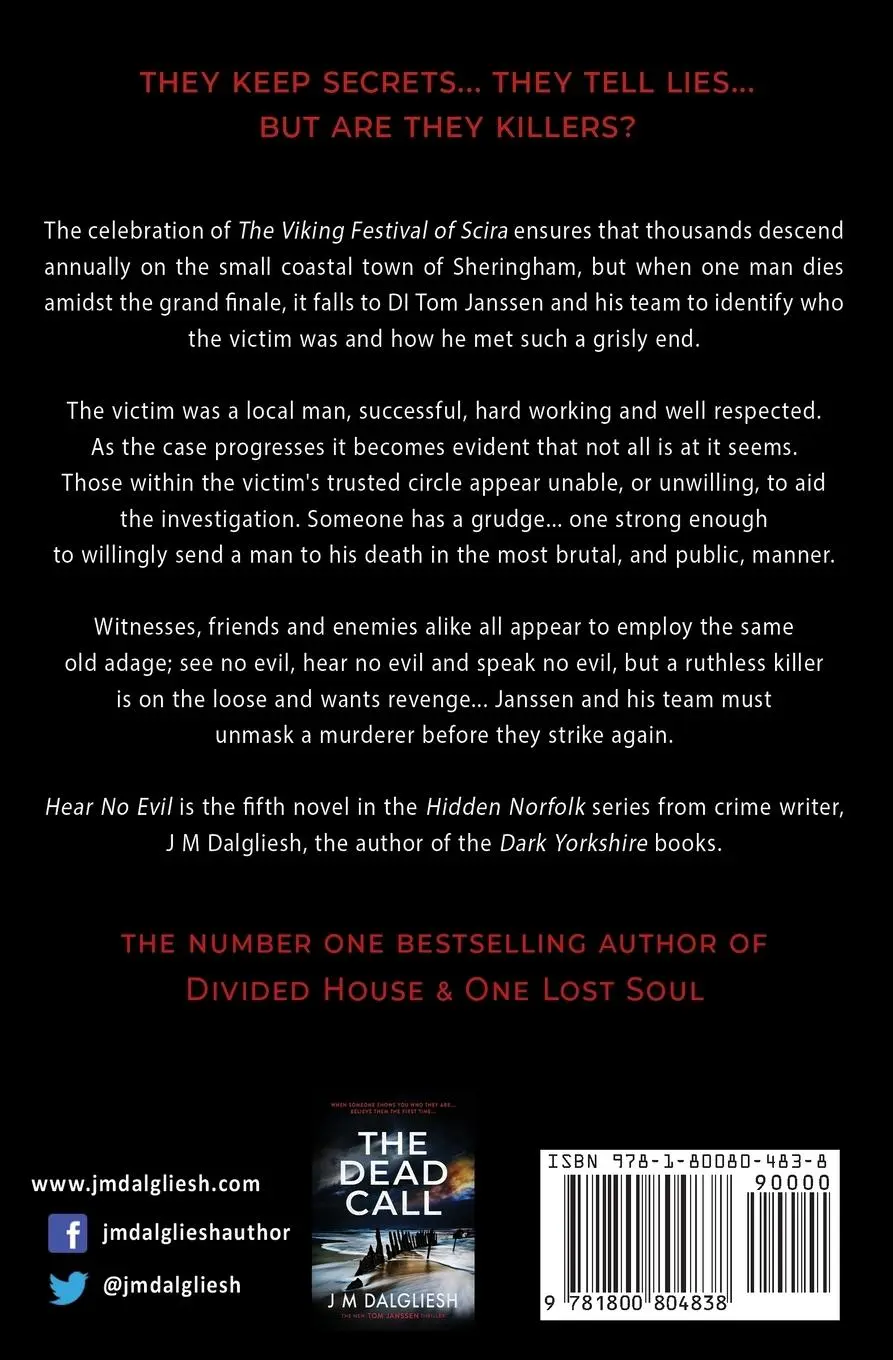 Rückseite: 9781800804838 | Hear No Evil | J M Dalgliesh | Taschenbuch | Hidden Norfolk | Englisch