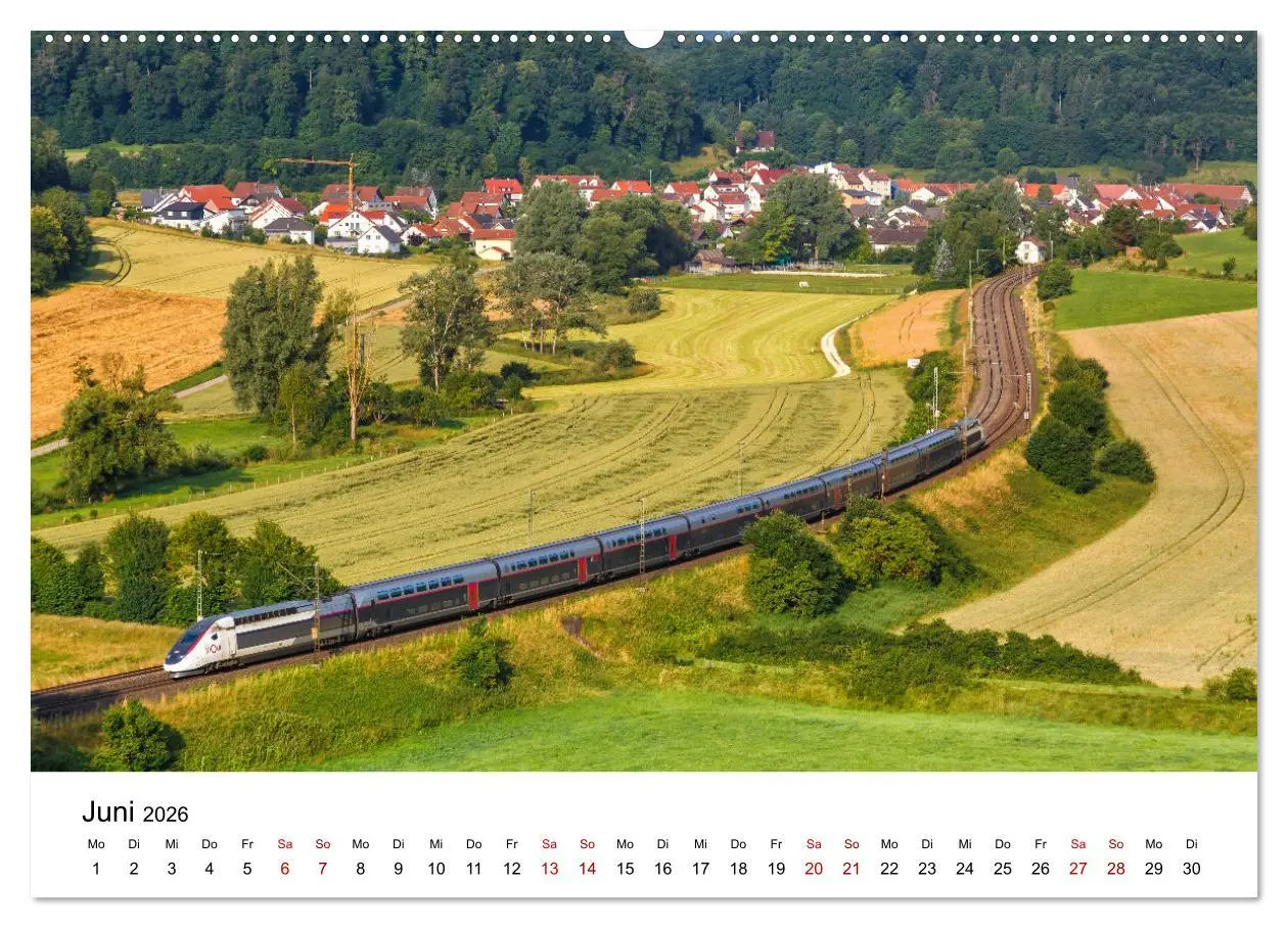 Bild: 9783457624838 | Eisenbahn in Deutschland (Wandkalender 2026 DIN A2 quer), CALVENDO...