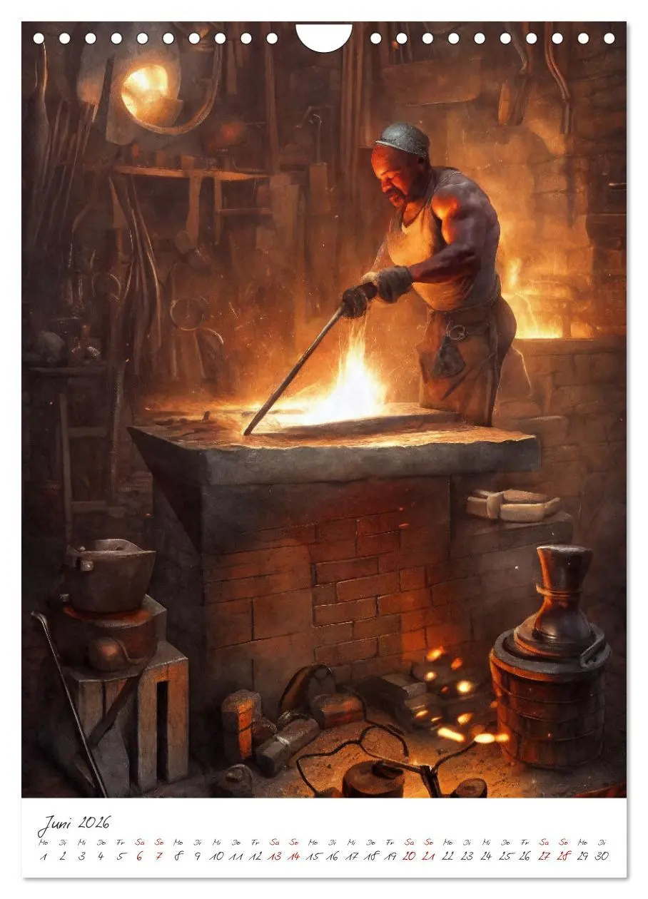 Bild: 9783516334838 | Dark Fantasy Art - Zeit der Helden (Wandkalender 2026 DIN A4 hoch),...