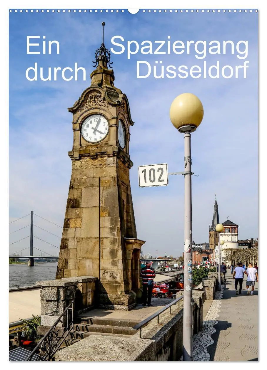 Cover: 9783516404838 | Ein Spaziergang durch Düsseldorf (Wandkalender 2026 DIN A2 hoch),...