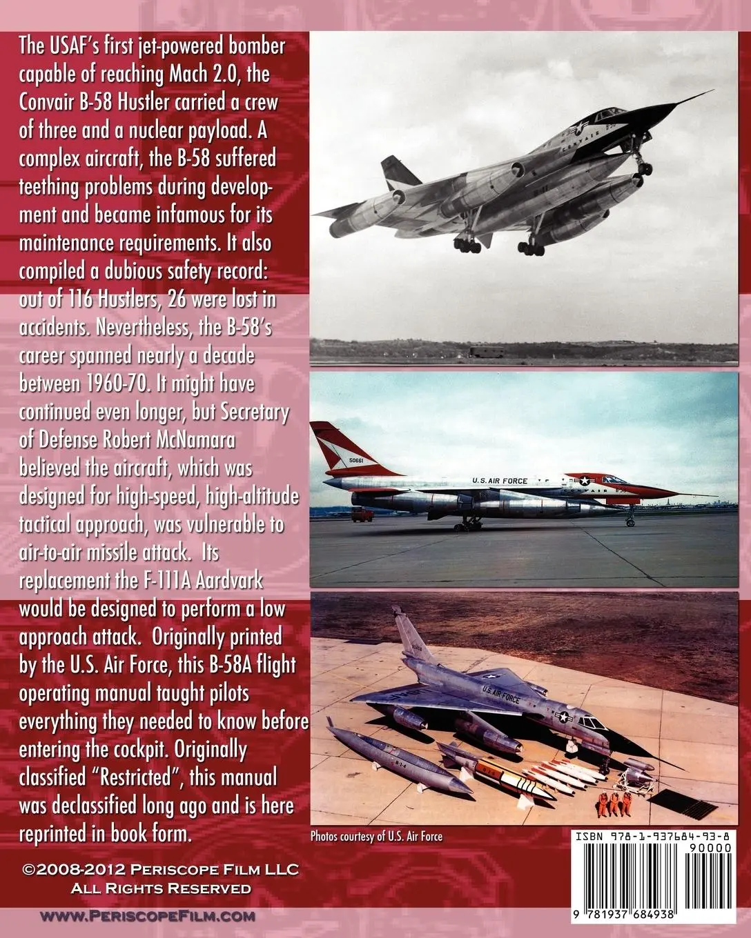 Rückseite: 9781937684938 | B-58 Hustler Pilot's Flight Operating Instructions | Force | Buch