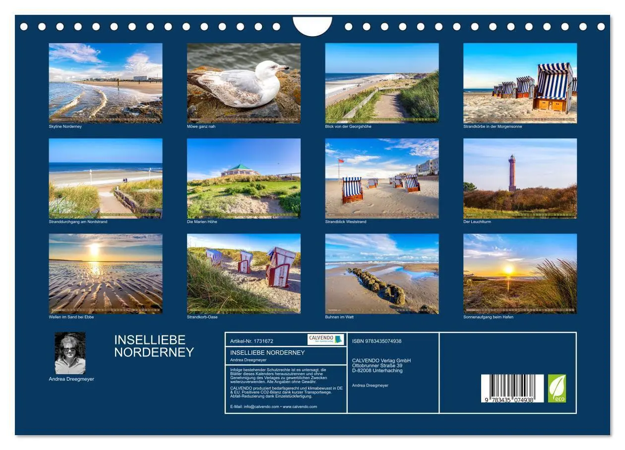 Bild: 9783435074938 | INSELLIEBE NORDERNEY (Wandkalender 2025 DIN A4 quer), CALVENDO...