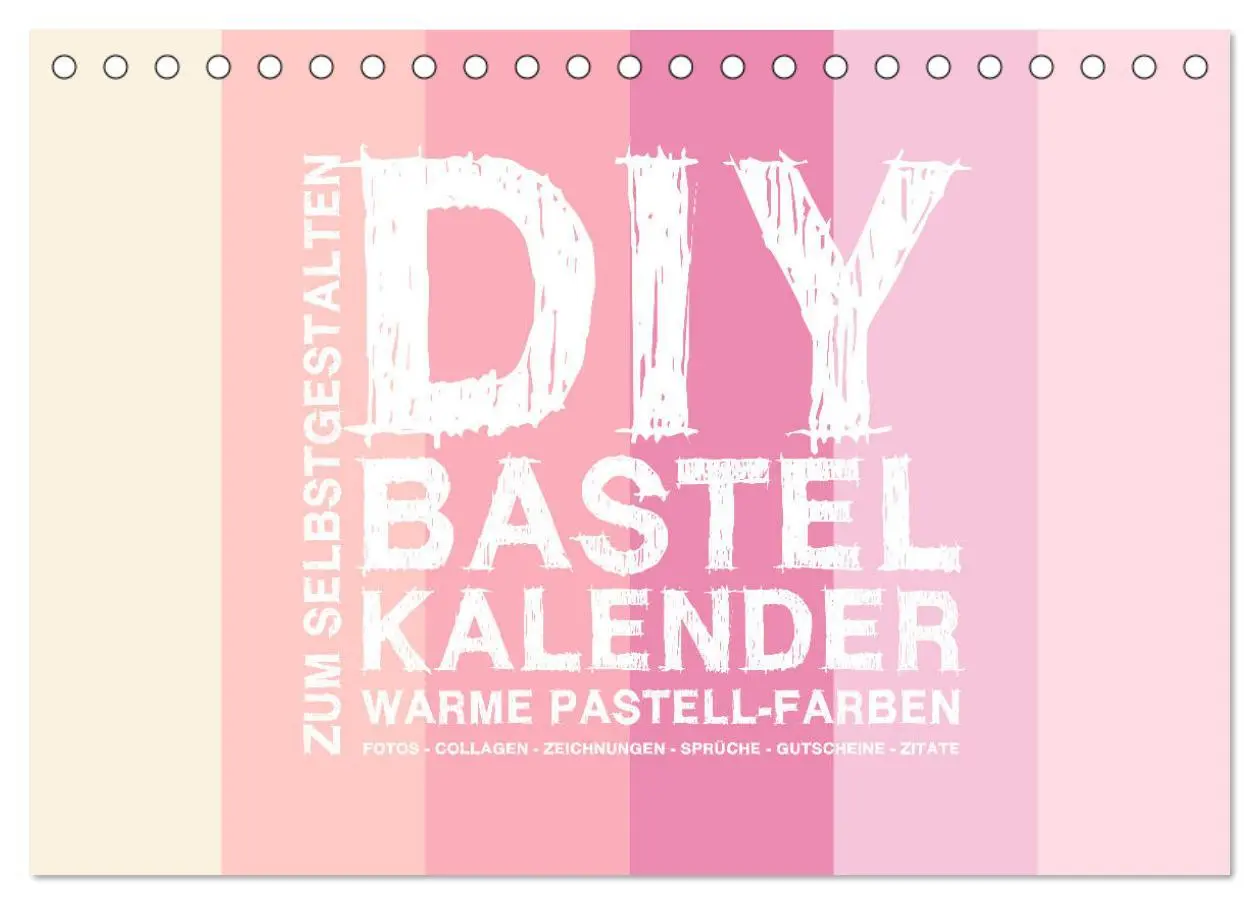 Cover: 9783435214938 | DIY Bastel-Kalender -Warme Pastell Farben- Zum Selbstgestalten...
