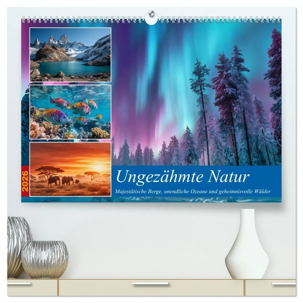 Cover: 9783516704938 | Ungezähmte Natur (hochwertiger Premium Wandkalender 2026 DIN A2...