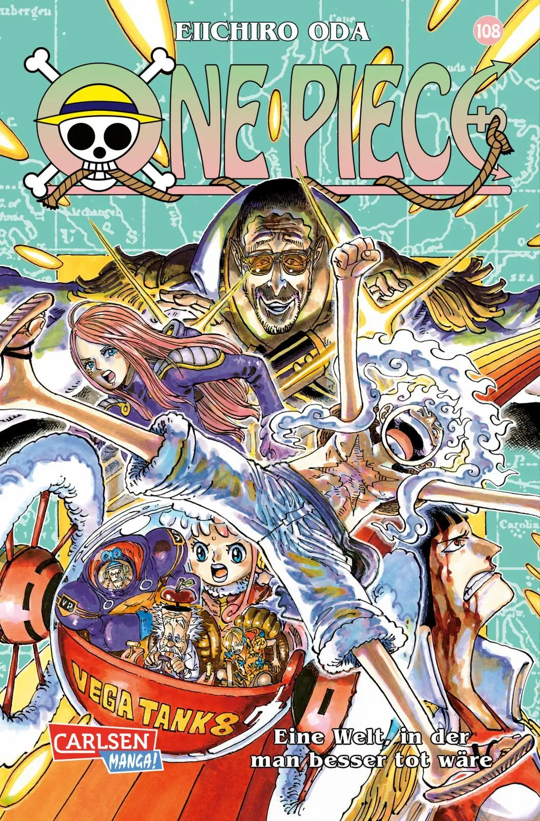 Cover: 9783551804938 | One Piece 108 | Piraten, Abenteuer und der größte Schatz der Welt!