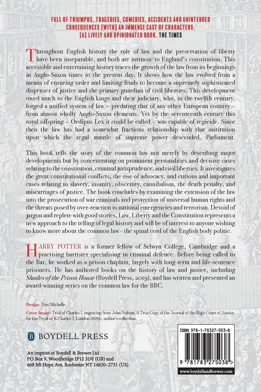 Rückseite: 9781783275038 | Law, Liberty and the Constitution | A Brief History of the Common Law
