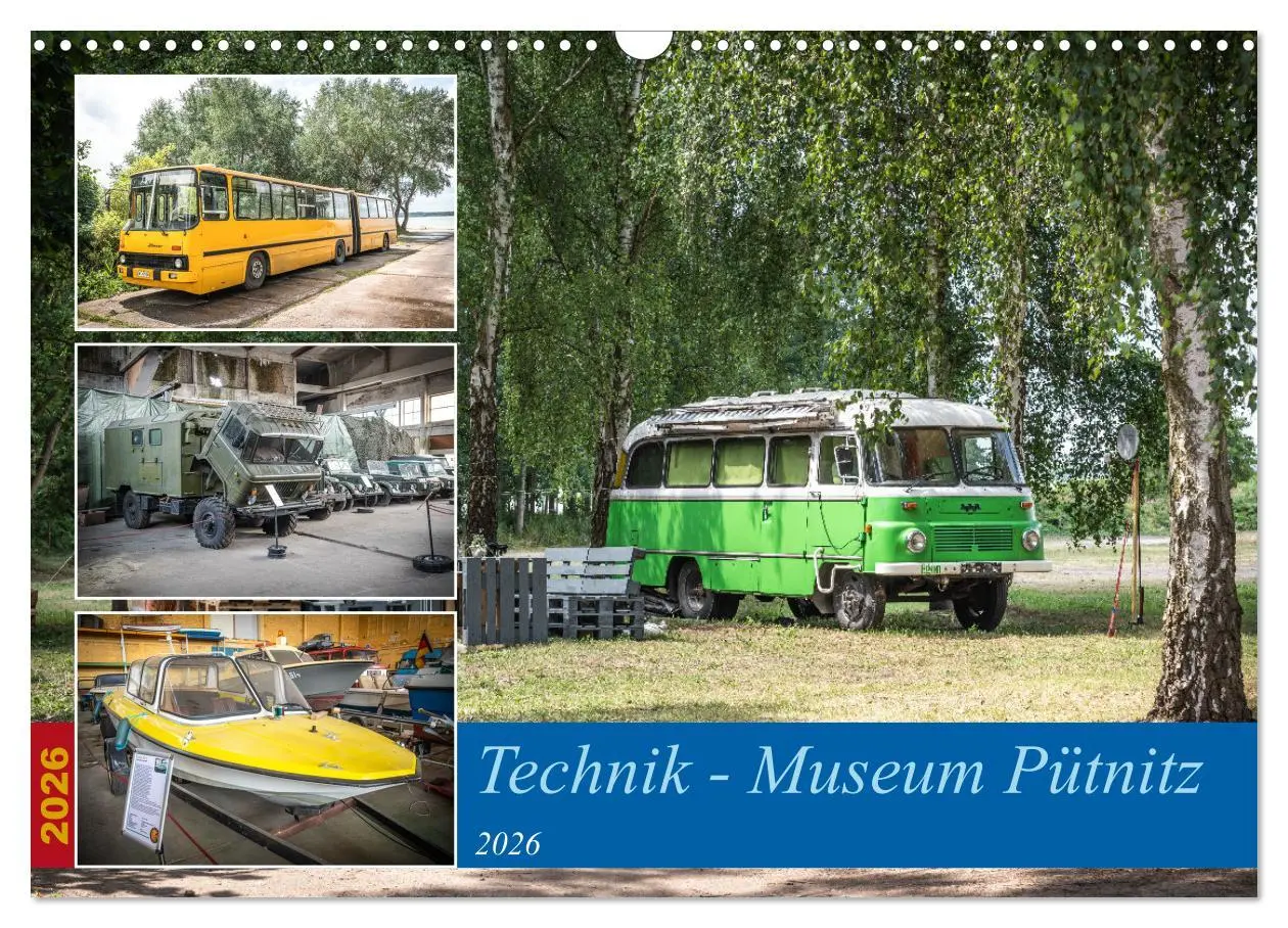 Cover: 9783457505038 | Technik-Museum Pütnitz (Wandkalender 2026 DIN A3 quer), CALVENDO...