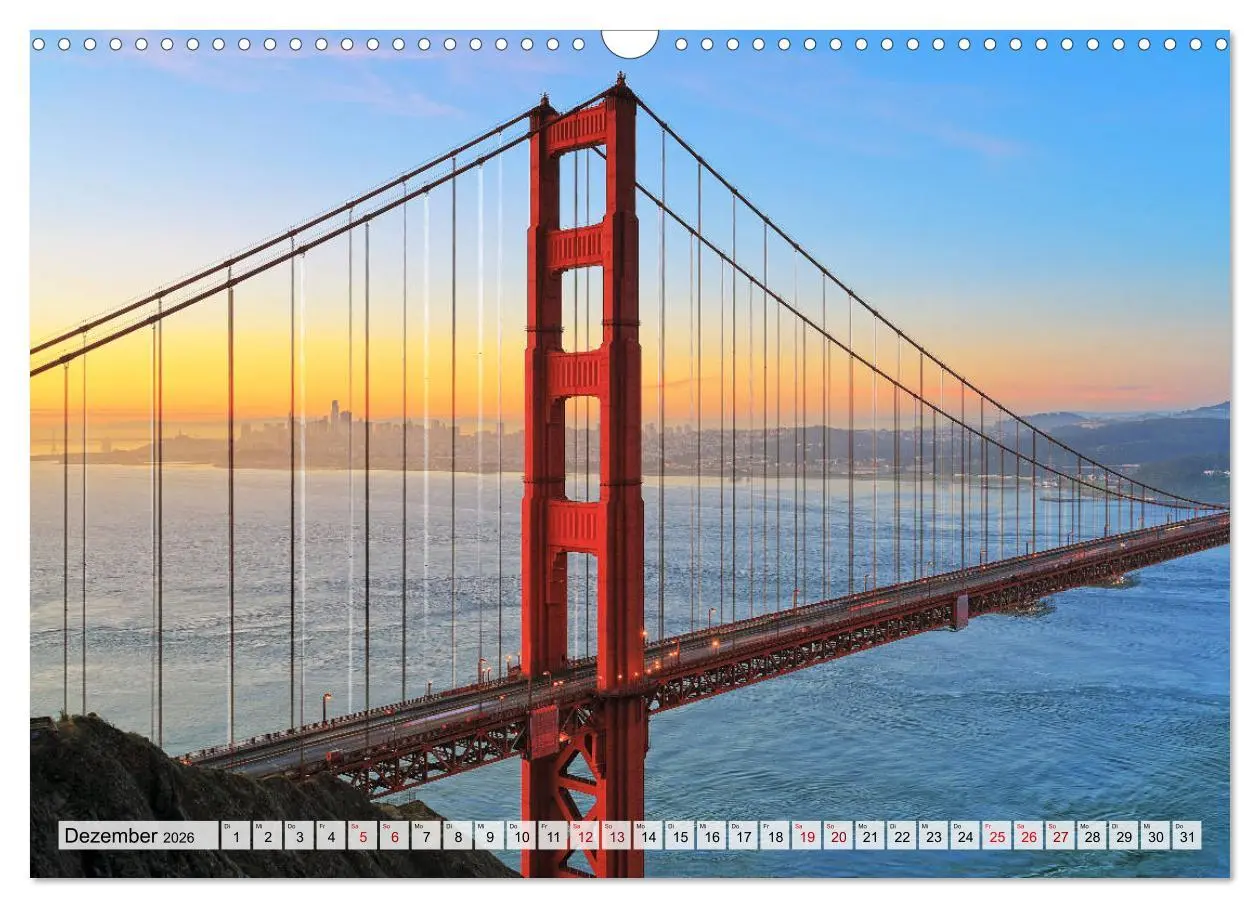 Bild: 9783457675038 | San Francisco - City on the Bay (Wandkalender 2026 DIN A3 quer),...