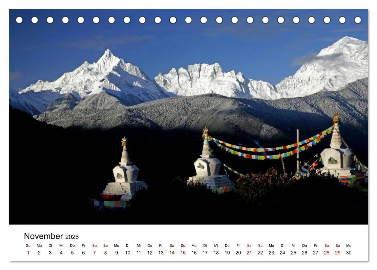 Bild: 9783457745038 | Wildes China (Tischkalender 2026 DIN A5 quer), CALVENDO Monatskalender