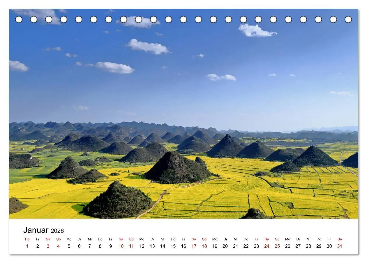 Bild: 9783457745038 | Wildes China (Tischkalender 2026 DIN A5 quer), CALVENDO Monatskalender