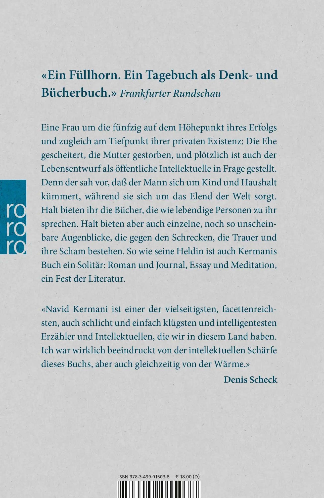Rückseite: 9783499015038 | Das Alphabet bis S | Navid Kermani | Taschenbuch | 592 S. | Deutsch