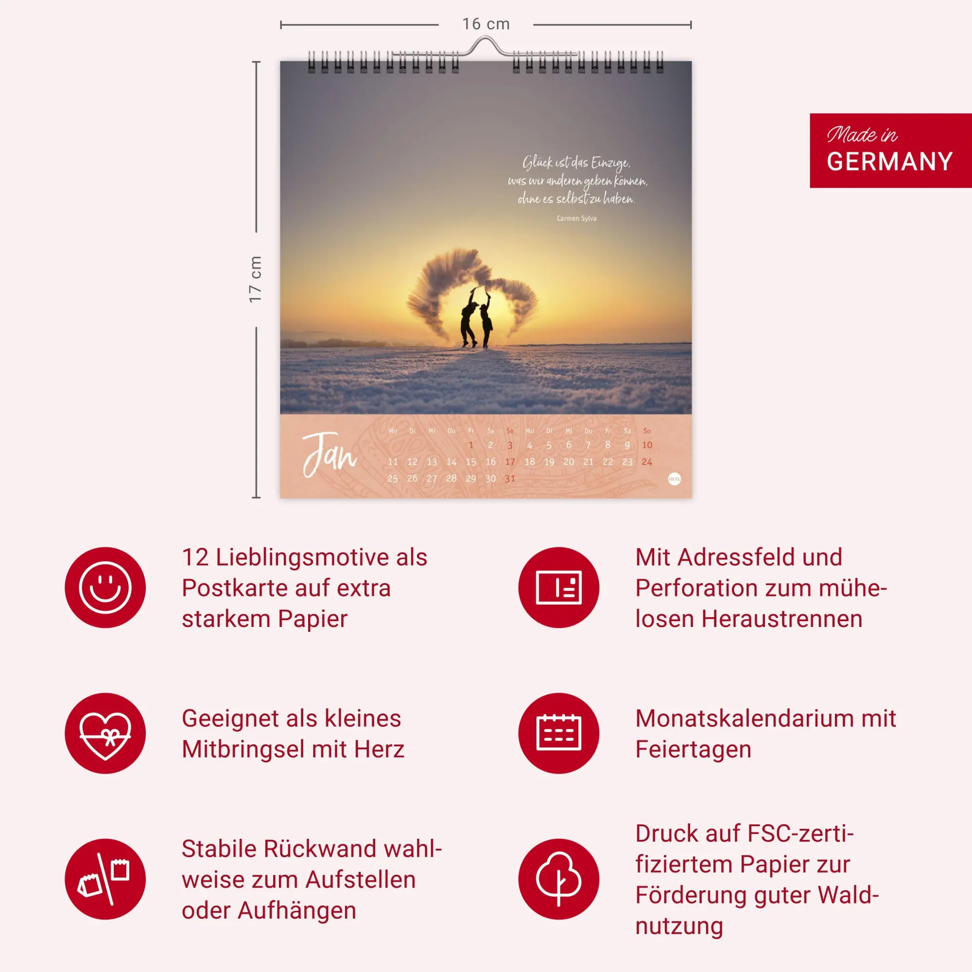 Bild: 9783756415038 | Tage voller Glück Postkartenkalender 2027 | Heye | Kalender | 13 S.