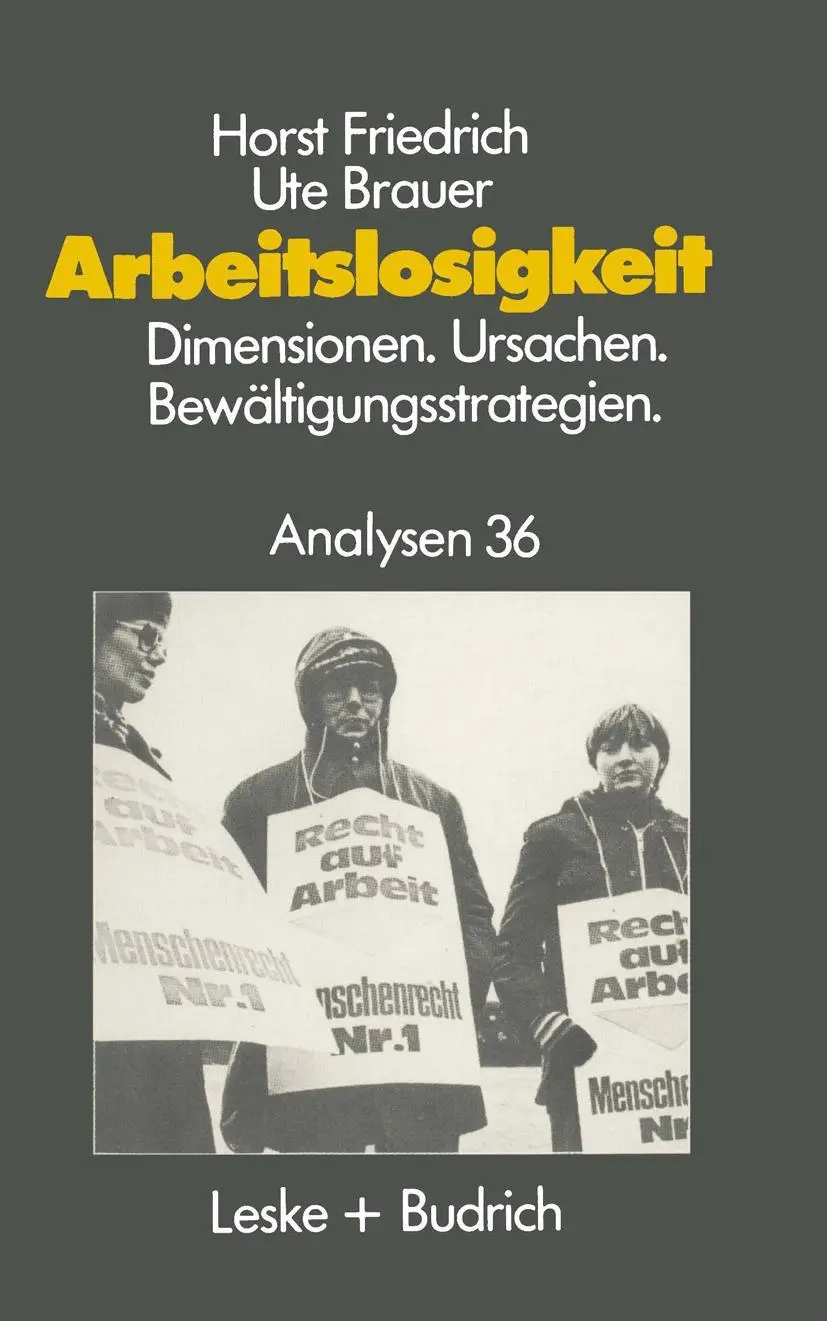Cover: 9783810005038 | Arbeitslosigkeit - Dimensionen, Ursachen und Bewältigungsstrategien