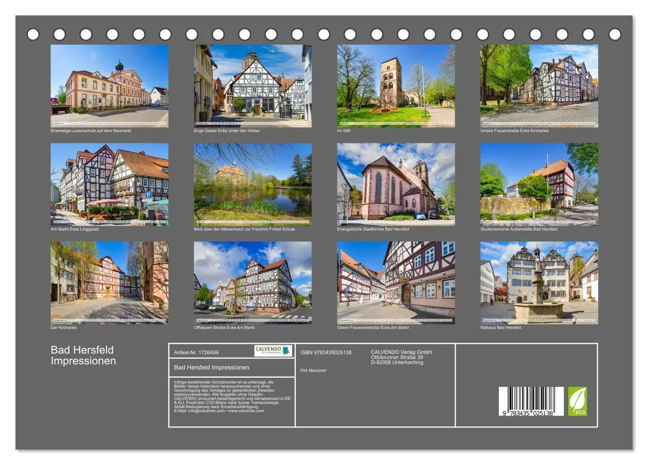 Bild: 9783435025138 | Bad Hersfeld Impressionen (Tischkalender 2025 DIN A5 quer),...