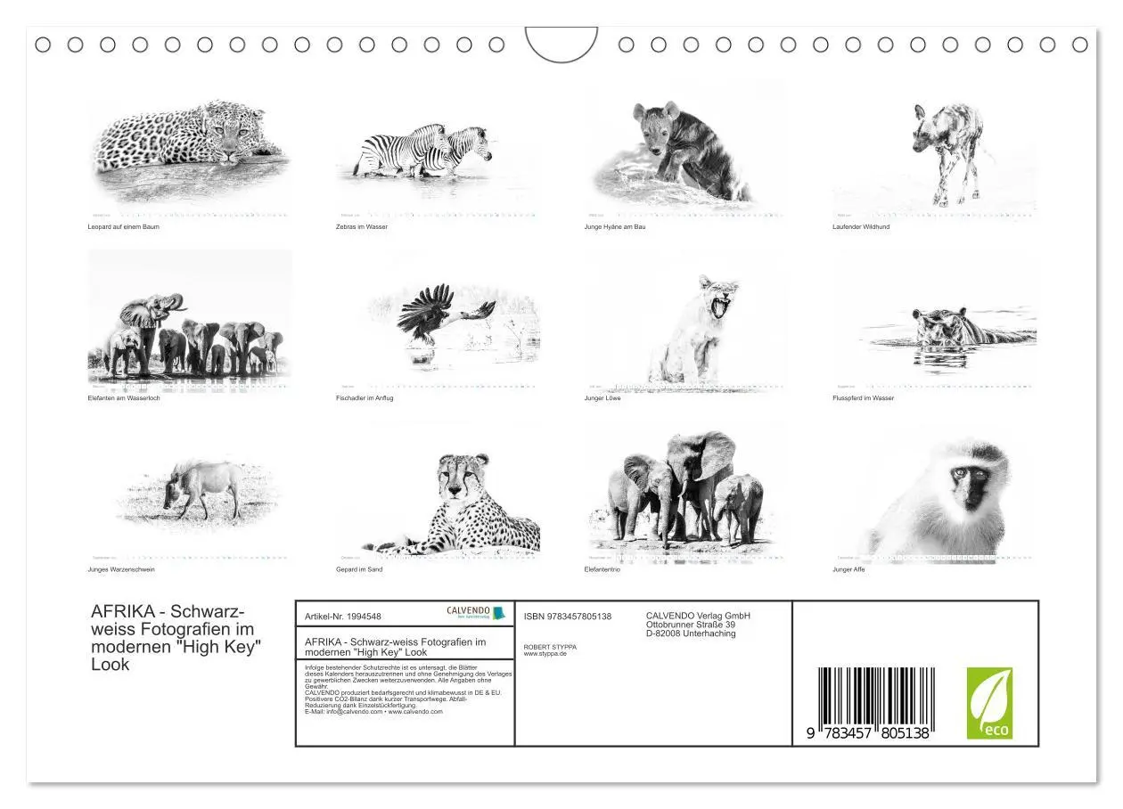 Bild: 9783457805138 | AFRIKA - Schwarz-weiss Fotografien im modernen "High Key" Look...