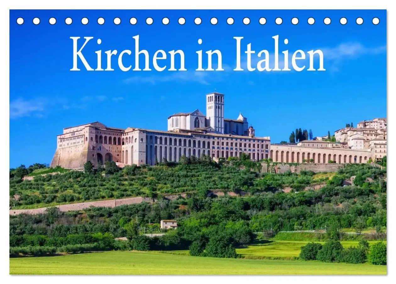 Cover: 9783516065138 | Kirchen in Italien (Tischkalender 2026 DIN A5 quer), CALVENDO...