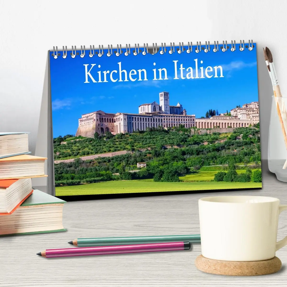 Bild: 9783516065138 | Kirchen in Italien (Tischkalender 2026 DIN A5 quer), CALVENDO...