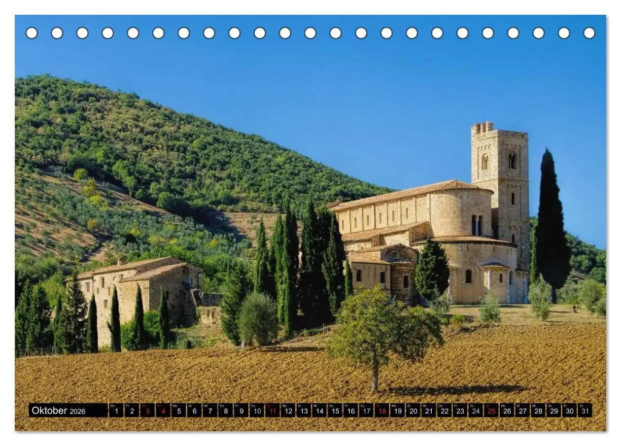 Bild: 9783516065138 | Kirchen in Italien (Tischkalender 2026 DIN A5 quer), CALVENDO...