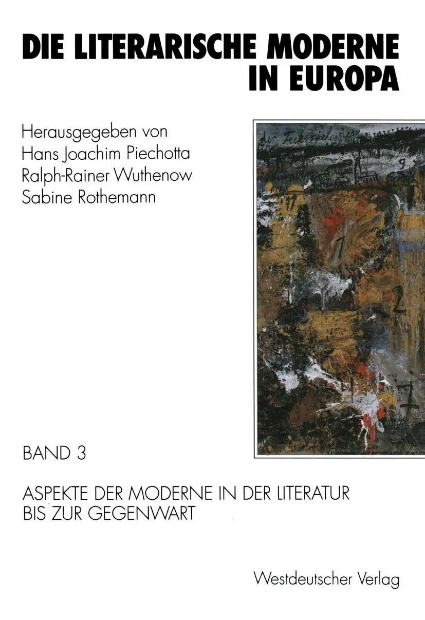 Cover: 9783531125138 | Die literarische Moderne in Europa | Ralph-Rainer Wuthenow (u. a.)