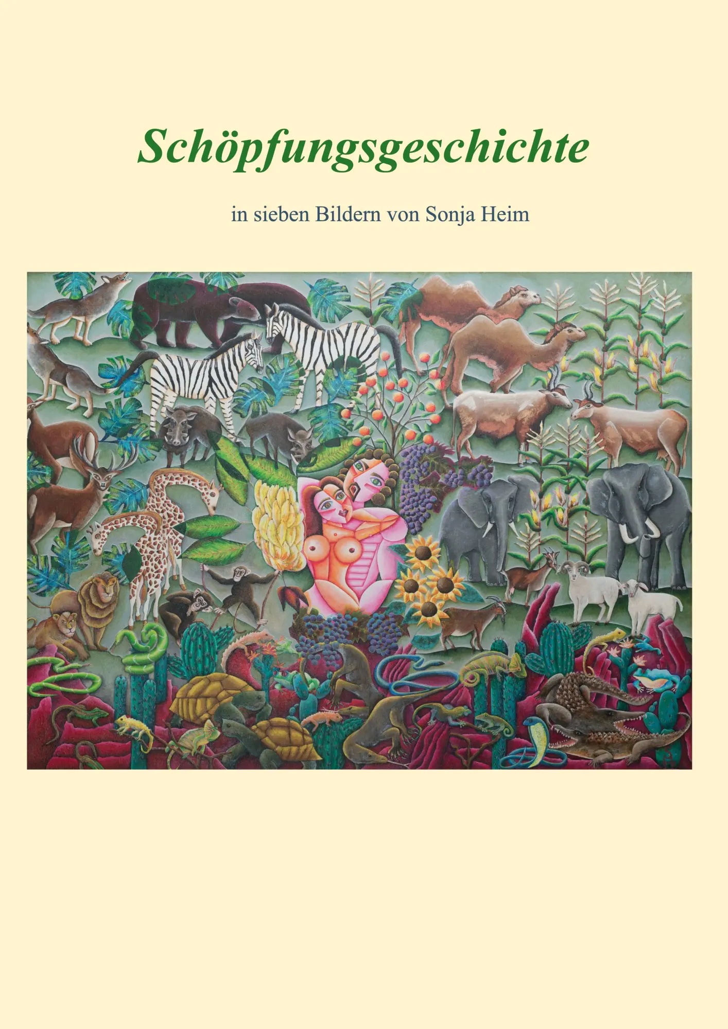 Cover: 9783758315138 | Schöpfungsgeschichte | in sieben Bildern von Sonja Heim | Sonja Heim