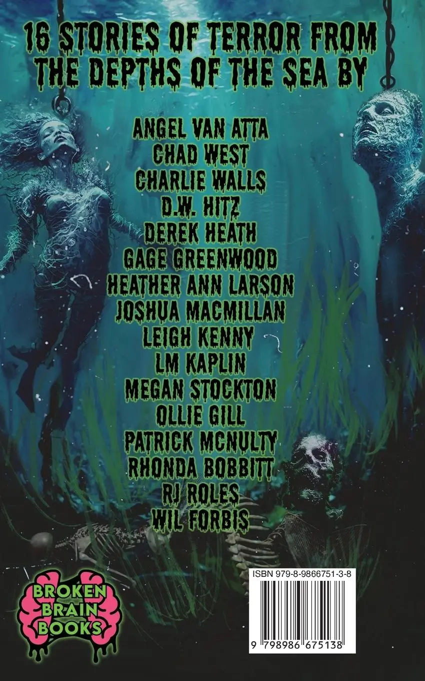 Rückseite: 9798986675138 | Screams From The Ocean Floor | Broken Brain Books (u. a.) | Buch