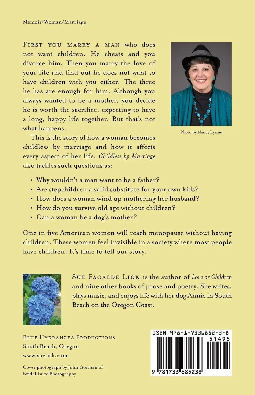 Rückseite: 9781733685238 | Childless by Marriage | Sue Fagalde Lick | Taschenbuch | Englisch