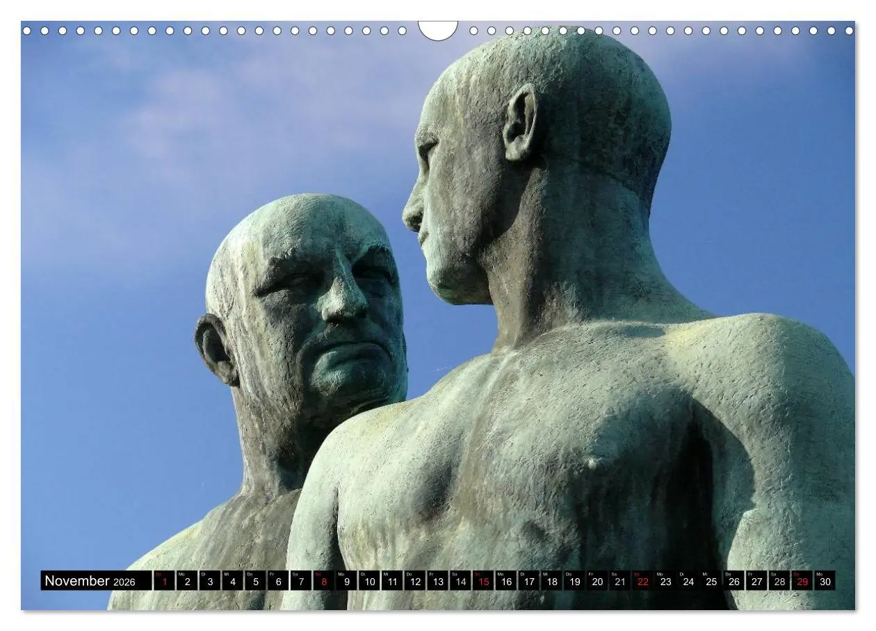 Bild: 9783516125238 | Vigeland Skulpturen Park Oslo (Wandkalender 2026 DIN A3 quer),...