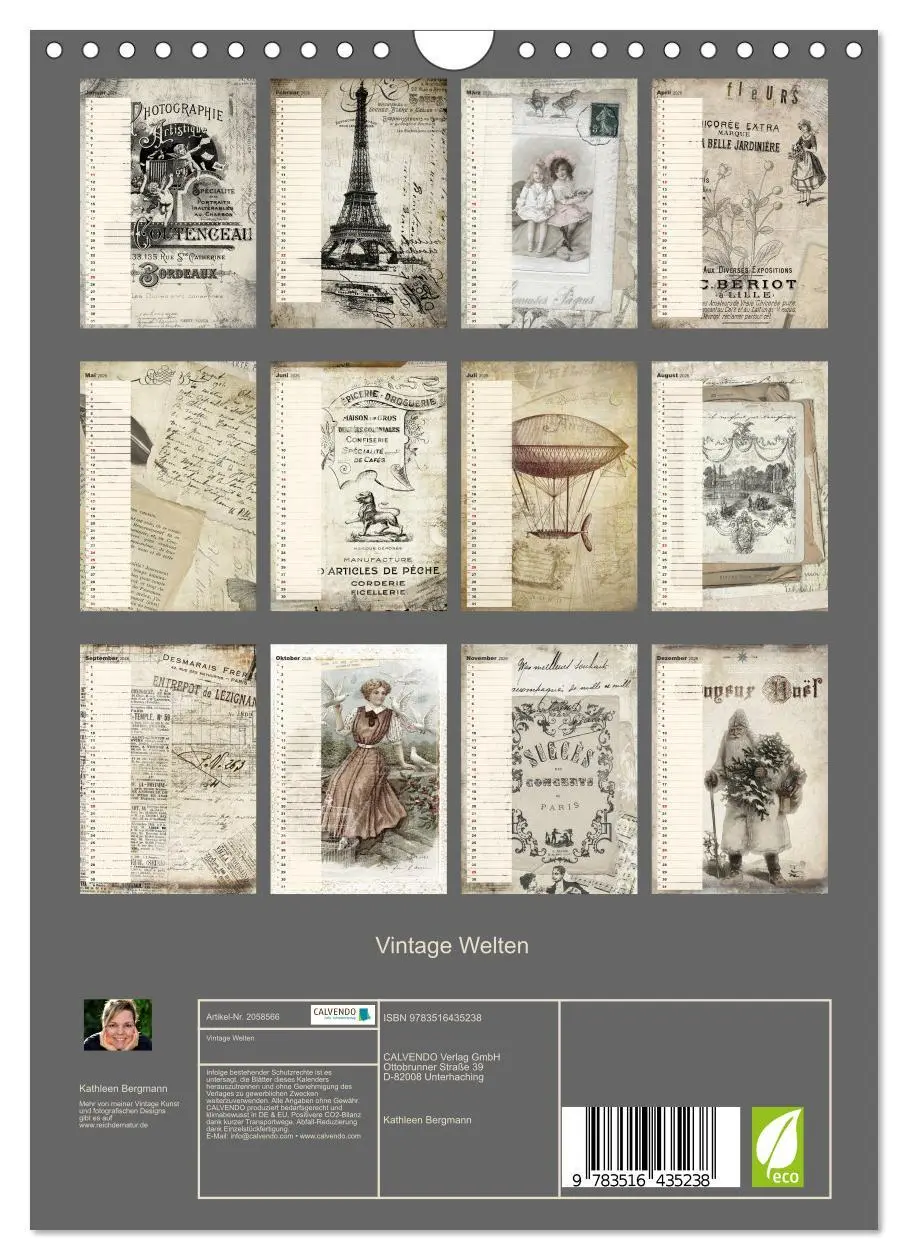 Bild: 9783516435238 | Vintage Welten (Wandkalender 2026 DIN A4 hoch), CALVENDO...