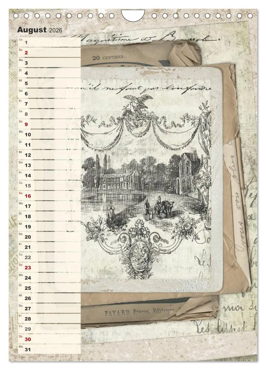 Bild: 9783516435238 | Vintage Welten (Wandkalender 2026 DIN A4 hoch), CALVENDO...