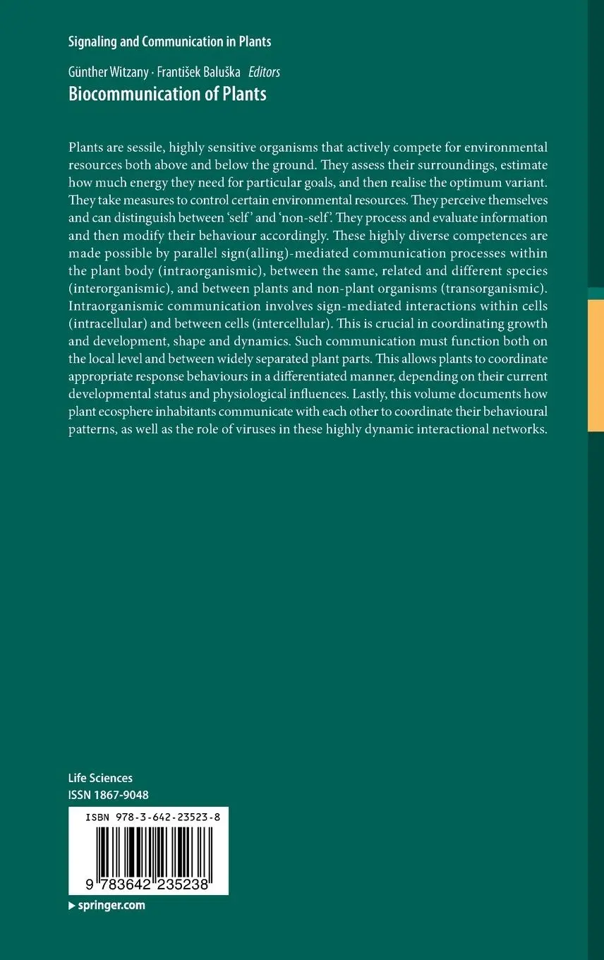 Rückseite: 9783642235238 | Biocommunication of Plants | Franti¿ek Balu¿ka (u. a.) | Buch | x