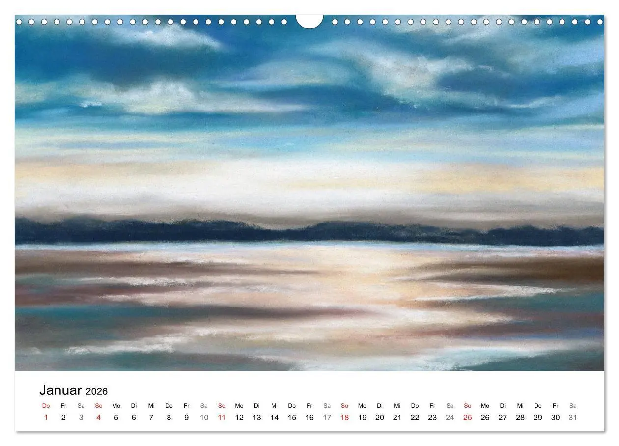 Bild: 9783457955338 | Das Meer in Pastellkreide (Wandkalender 2026 DIN A3 quer), CALVENDO...