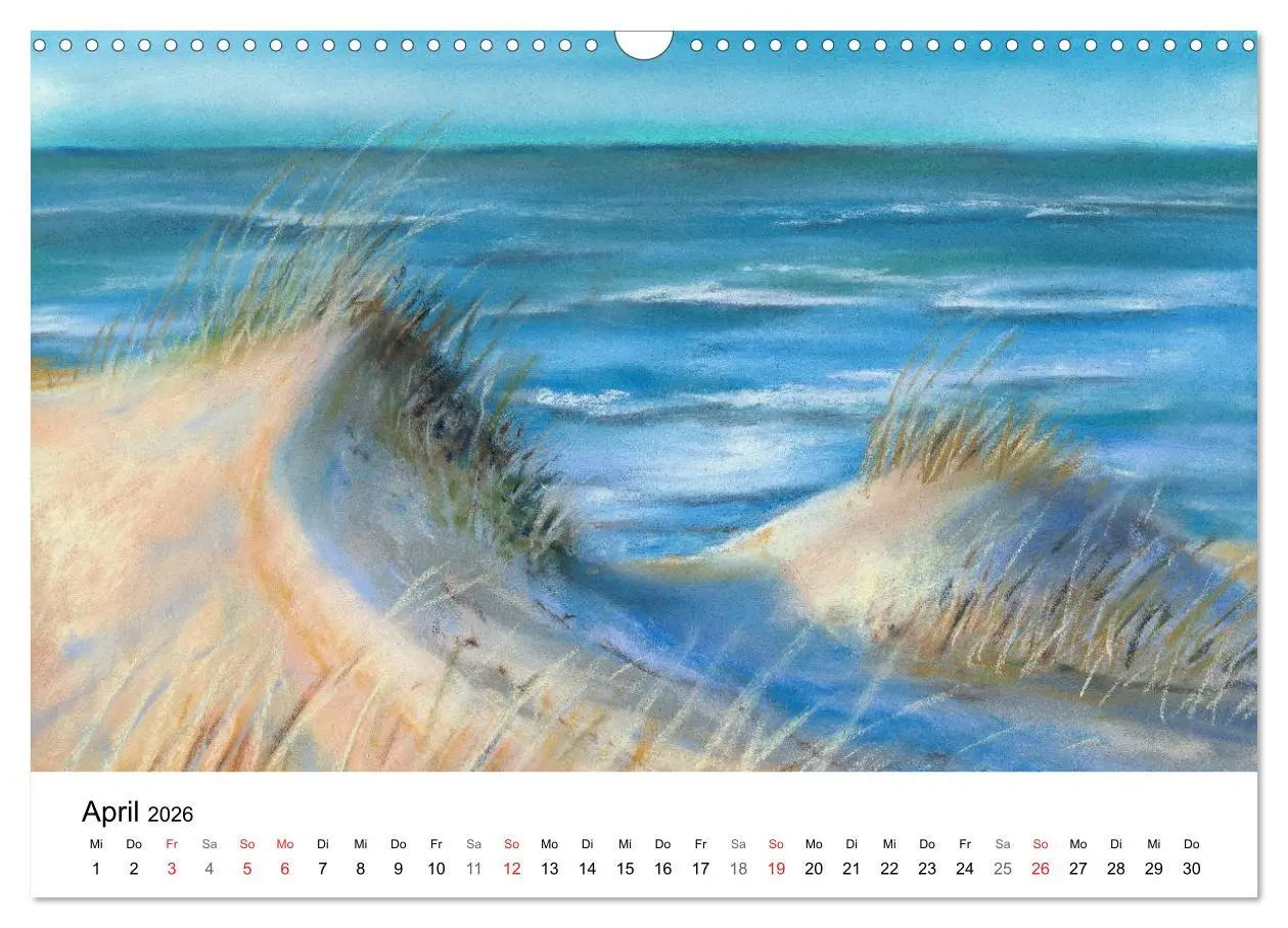 Bild: 9783457955338 | Das Meer in Pastellkreide (Wandkalender 2026 DIN A3 quer), CALVENDO...