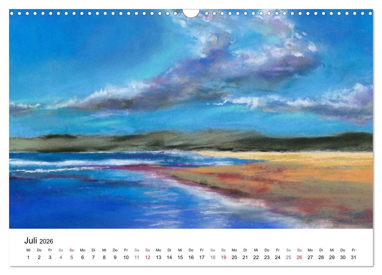 Bild: 9783457955338 | Das Meer in Pastellkreide (Wandkalender 2026 DIN A3 quer), CALVENDO...