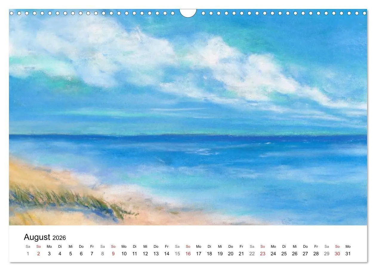 Bild: 9783457955338 | Das Meer in Pastellkreide (Wandkalender 2026 DIN A3 quer), CALVENDO...