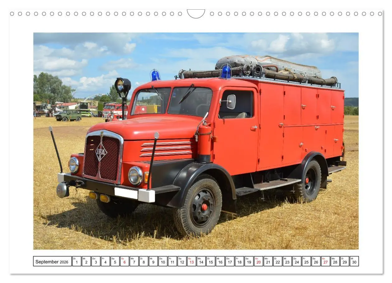 Bild: 9783516285338 | Einsatzfahrzeuge der DDR (Wandkalender 2026 DIN A3 quer), CALVENDO...