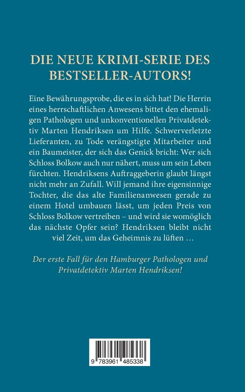 Rückseite: 9783961485338 | Hendriksen und der mörderische Zufall: Der erste Fall | Kriminalroman