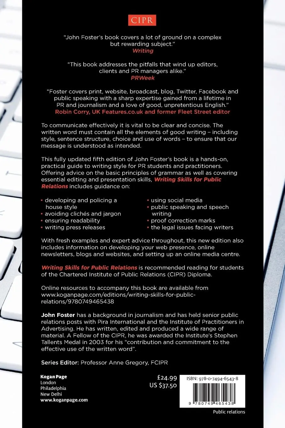 Rückseite: 9780749465438 | Writing Skills for Public Relations | John Foster | Taschenbuch | 2012