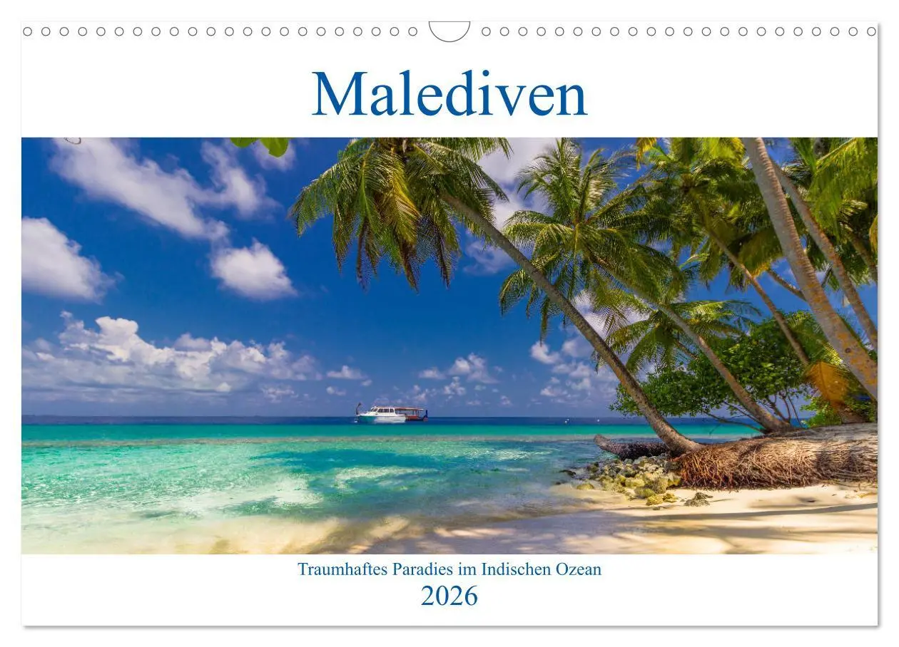 Cover: 9783457875438 | Malediven - Traumhaftes Paradies im Indischen Ozean (Wandkalender...