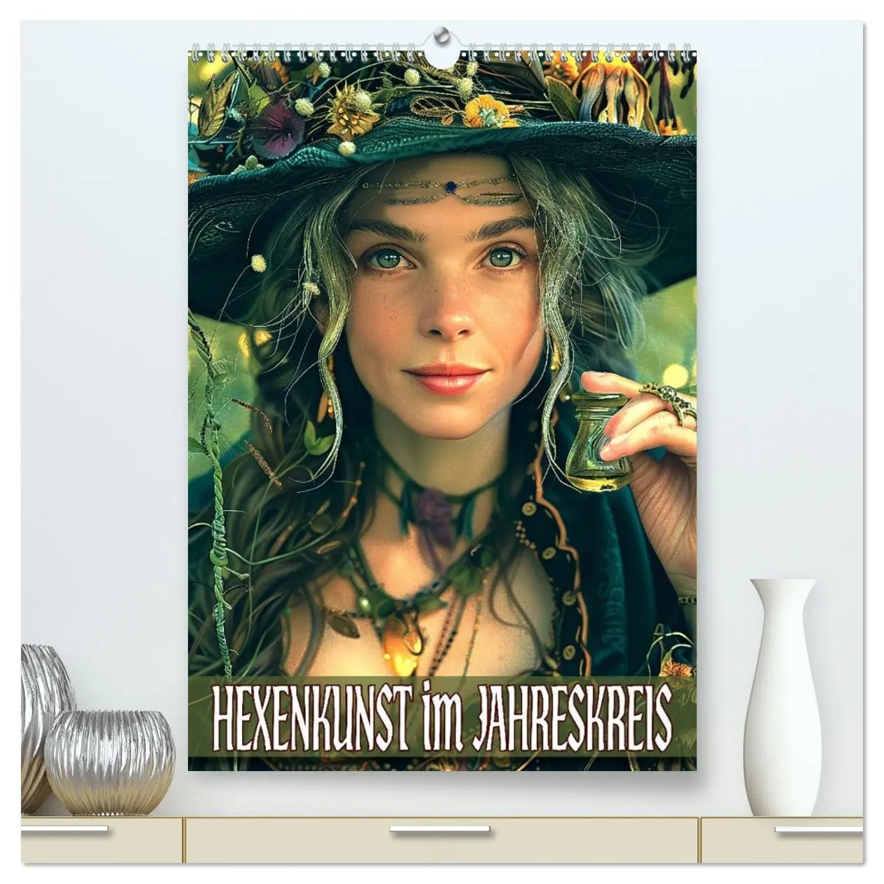 Cover: 9783516275438 | Hexenkunst im Jahreskreis (hochwertiger Premium Wandkalender 2026...